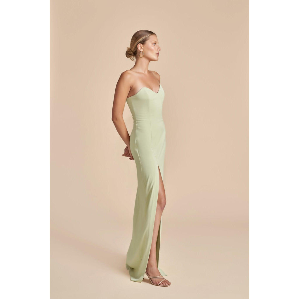 Anne Long Dress - Pale Sage - Willow and Vine