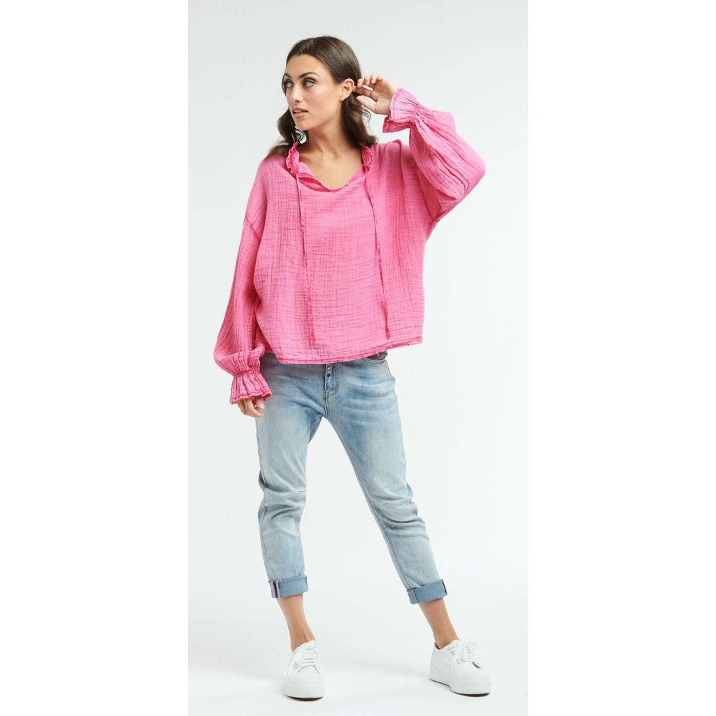 Bloom Blouse - Magenta Pink - Willow and Vine