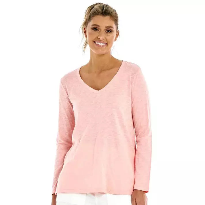 Bonnie Long Sleeve Top Pink - Willow and Vine