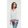 College Knit - White / Pink - Willow and Vine